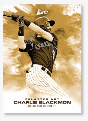 Charlie Blackmon 2017 Topps Bunt Baseball Splatter