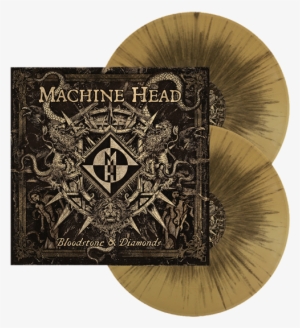 Bloodstone & Diamonds Gold-black Splatter Vinyl - Machine Head Bloodstone & Diamonds