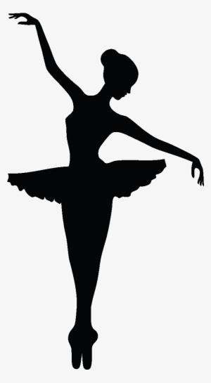 Stickers Muraux De Silhouettes Et Personnages - Ballet Dancer Silhouette