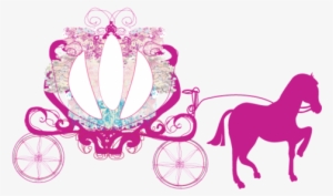 Hot Pink Princess Carriage Metal Table Top Decor - Pink Princess Carriage Png