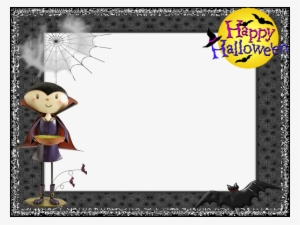 Marco Halloween Photoshop Clipart Picture Frames Halloween - Halloween Happy Halloween Pendant Necklace