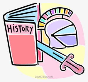 History Book And Artifacts Royalty Free Vector Clip - History Book Clip Art