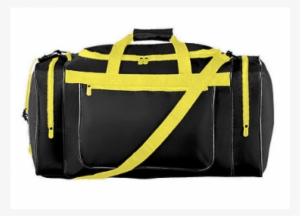 Custom Augusta Sportswear Gear Bag Black/yellow 22"