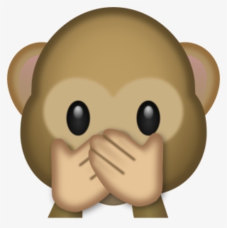 Monkey Emoji Clipart - Speak No Evil Monkey Emoji Png