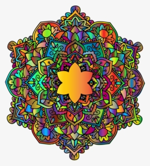 Mandala Vector Designs Buddhism Coloring Book Symbol - Colorful Mandala Png