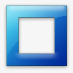Android Square Icon Blue - Blue Square Frame Png