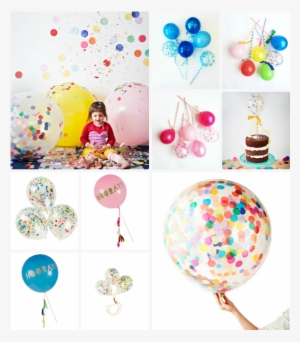 Happy Jumbo Confetti Balloon 90cm