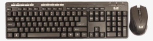 Blue Square Black Wireless Keyboard Combo, Size - Wireless Black Keyboard