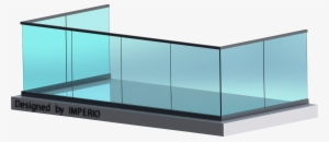 Imperio C40 Series Frameless Glass Railing - Glass Railing Png