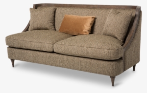 Amini Dallas Wood Trim Sofa Haze