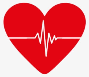 Heart With Cardiogram No Background - Heart With Ecg Logo