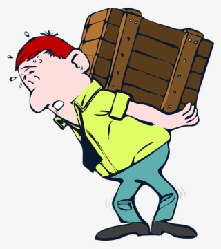 Lifting, Box, Wood, Heavy, Crate, Moving, Lift, Male - Groan Clipart