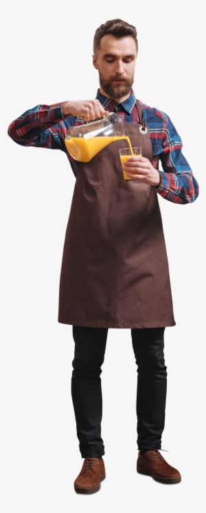 Waiter Businessman Waiter With Juice - Cut Out People Barista