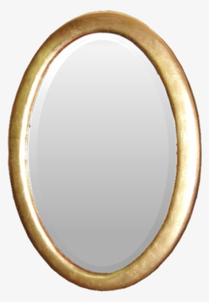 Gold Leaf Oval Mirror Frame - Circle