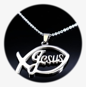 Stainless Steel Jesus Fish Necklace - Necklace