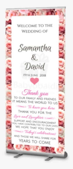 Welcome Wedding Banner Roll