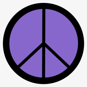 Peace Sign Clipart Purple - Peace