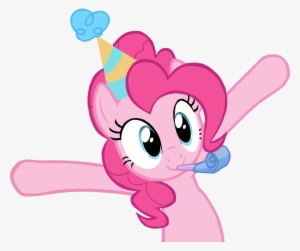 Fanmade Pinkie Pie Celebrating With Arms Up - My Little Pony Pinkie Pie