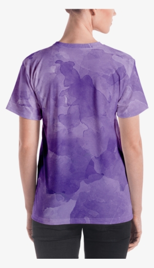 Violet Watercolor Women's T Shirt T Shirt Zazuze - T-shirt
