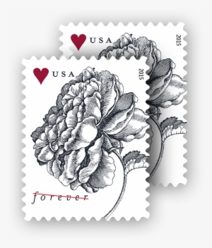 Pretty Stamps For Wedding Invitations - Vintage Rose Sheet Of 20 Usps Forever Stamps