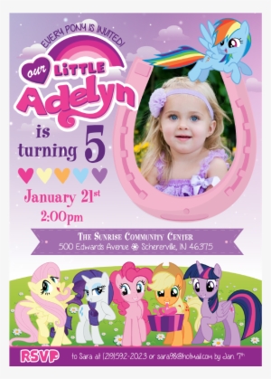 My Little Pony Birthday Invitations - My Little Pony