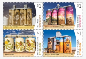 May 16th, - Australia Stamps Silo Art
