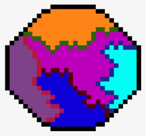 weird planet - pixel art deadpool logo