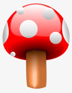 Mushroom With White Dots Clipart