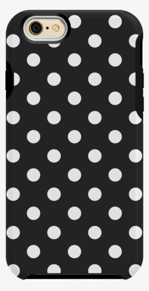 Iphone 6/6s Shock - Black And White Polka Dots