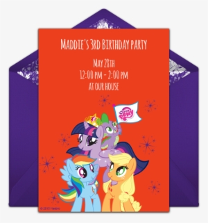 My Little Pony Flag Online Invitation