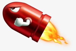 Missle-png - Mario Red Bullet Bill
