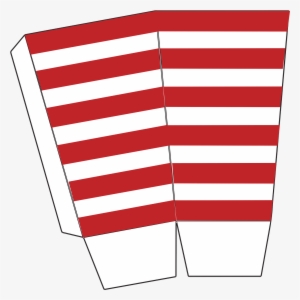 Отображается Файл "popcorn Box Printable Back Red Stripe - Illustration