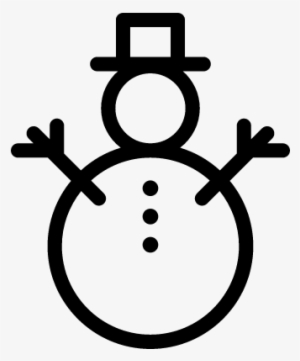 Christmas Snowman Vector - Muñeco De Nieve Icono