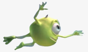 Transparent Mike Wazowski Flying Across Your Dashboard Mike