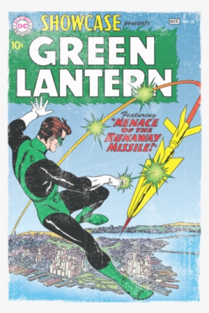 Green Lantern Menace Missle Youth T Shirt - Green Lantern Hal Jordan First Appearance