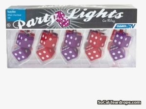 Party Lights - Fuzzy Dice - Camco 42660 Party Lights Fuzzy Dice Camper Trailer