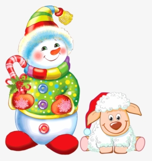 Merry Christmas Snowman Small Png Clipart Ded Moroz - Merry Christmas Snowman Small Png