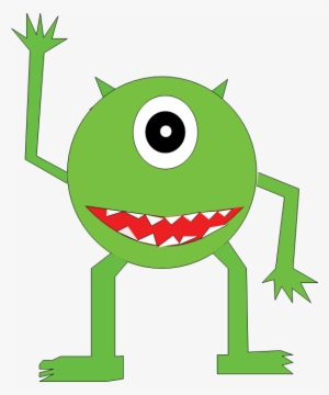Mike Clipart Free For Download - Green Monster Clip Art