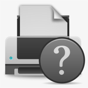 This Free Icons Png Design Of Printer Question Icon