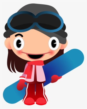 This Free Icons Png Design Of Speaking Snowboard Girl