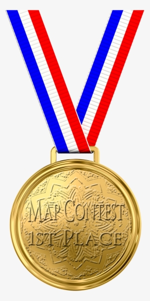 1st Place Medal - Gold Medal Transparent Background