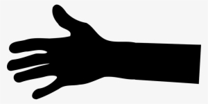 Hand People Gesture - Hand Black Clip Art