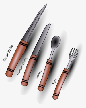 How To Set Use Cutlery Silverware Clipart