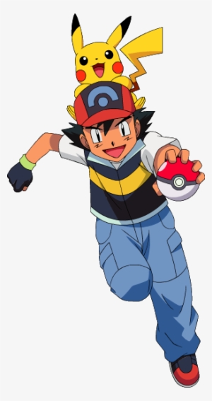 Pokemon Xy Ash Y Pikachu, HD Png Download - 400x950(#6811994) - PngFind