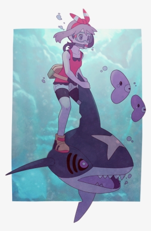 Pokémon Sun And Moon Pokémon Ruby And Sapphire Violet - Sharpedo Fan Art