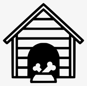 Dog House Svg Png Icon Free Download - Dog House Clipart Black And White