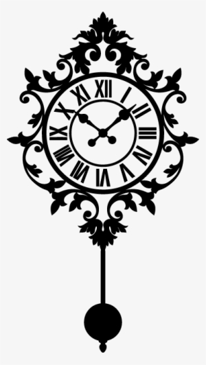 Vintage Clock Wall Sticker - Vintage Clock Vector
