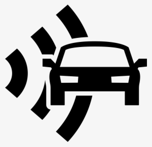 Car And Radar Security Comments - Security Car Icon