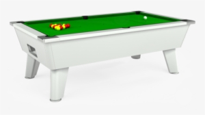 The Outback Free Play Pool Table In White With Standard - Outdoor Pool Table White