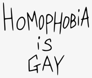 My Chemical Romance And Quotes Image - Homophobia Is Gay Sticker